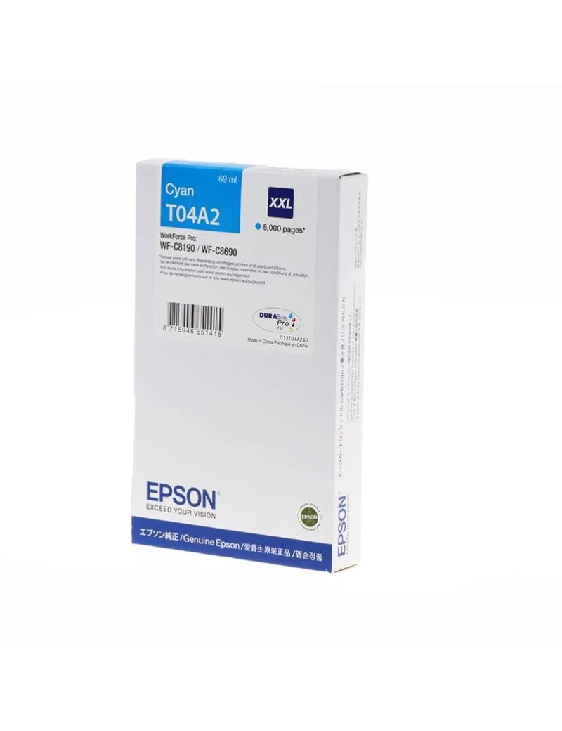 Cartuccia Originale Epson T04A240 T04A2 (Ciano 8000 pagine)