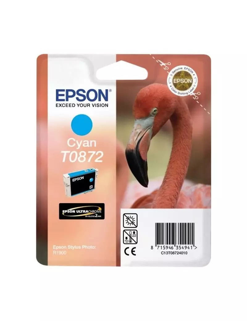 Cartuccia Originale Epson T087240 (Ciano 11,4 ml)