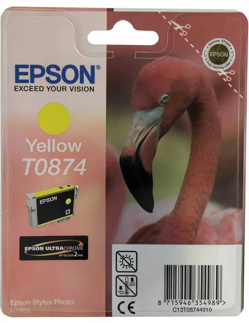 Cartuccia Originale Epson T087440 (Giallo 11,4 ml) Cartuccia Originale Epson T087440 (Giallo 11,4 ml)