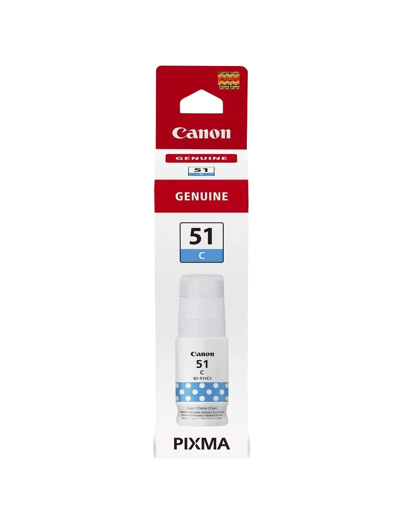 Inchiostro Originale Canon GI-51c 4546C001 (Ciano 7000 pagine) Inchiostro Originale Canon GI-51c 4546C001 (Ciano 7000 pagine)