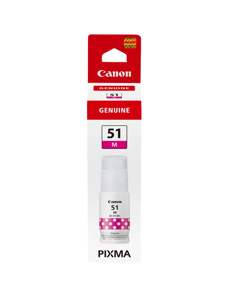 Inchiostro Originale Canon GI-51m 4547C001 (Magenta 7000 pagine) Inchiostro Originale Canon GI-51m 4547C001 (Magenta 7000 pagine)