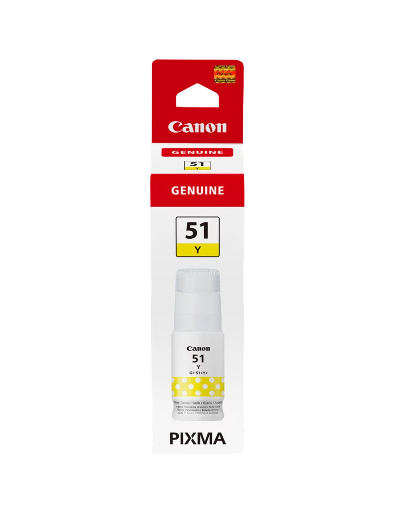 Inchiostro Originale Canon GI-51y 4548C001 (Giallo 7000 pagine) Inchiostro Originale Canon GI-51y 4548C001 (Giallo 7000 pagine)