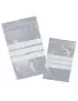 Sacchetto con Chiusura a Zip Viva - 15x22 cm - Bande Scrivibili e Foro - 3085BAD (Trasparente Conf. 100) 