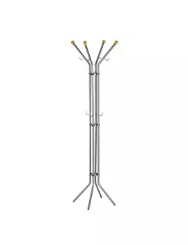 Appendiabiti da Terra Alco - 4 Posti - 180 cm - U702800 (Grigio)