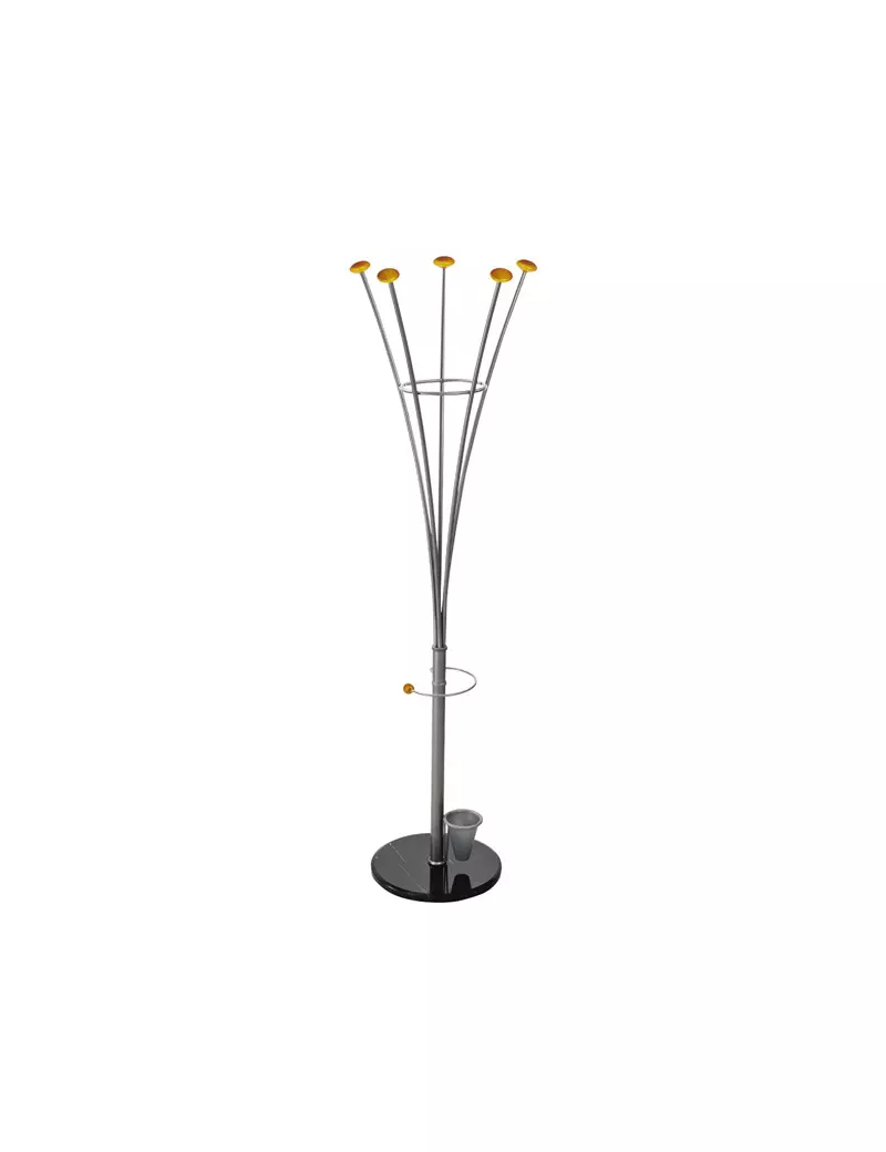 Appendiabiti da Terra con Portaombrelli Alco - 5 Posti - 188 cm - U702803 (Grigio) Appendiabiti da Terra con Portaombrelli Alco - 5 Posti - 188 cm - U702803 (Grigio)