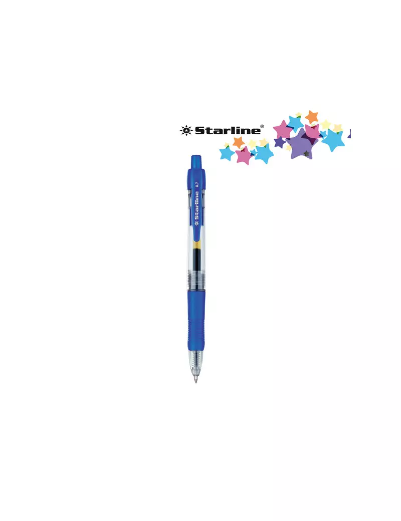 Penna Gel a Scatto Starline 0,7 mm Blu 8025133023711