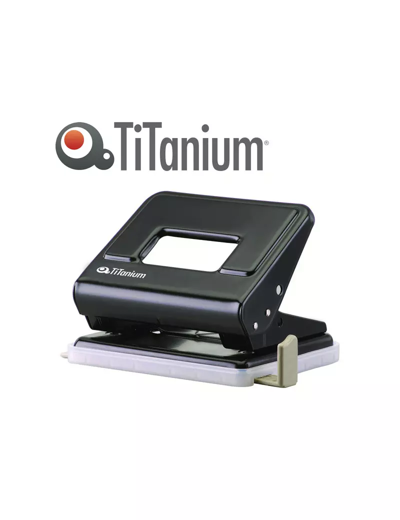 Perforatore a 2 Fori Titanium - 18 Fogli - TI2051N (Nero)