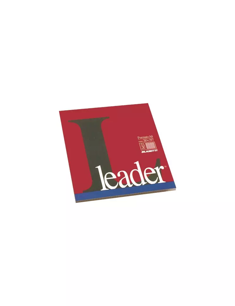 Blocco Collato Leader Blasetti - A4 - 10 mm - 90 Fogli - 1108 (Conf. 5) Blocco Collato Leader Blasetti - A4 - 10 mm - 90 Fogli - 1108 (Conf. 5)