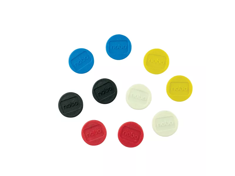 Magneti per Lavagne Nobo - 32 mm - 1915304 (Assortiti Conf. 10)