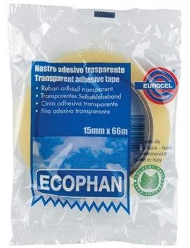 Nastro Adesivo Ecophan Eurocel - 15 mm x 66 m - 001417158 (Trasparente Conf. 10)