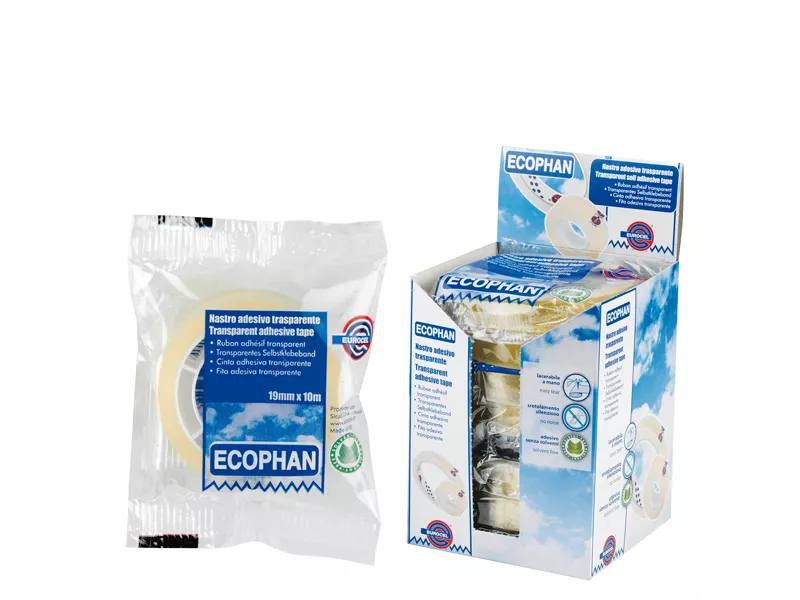 Nastro Adesivo Ecophan Eurocel - 19 mm x 10 m - 001416197 (Trasparente Conf. 24) Nastro Adesivo Ecophan Eurocel - 19 mm x 10 m - 001416197 (Trasparente Conf. 24)