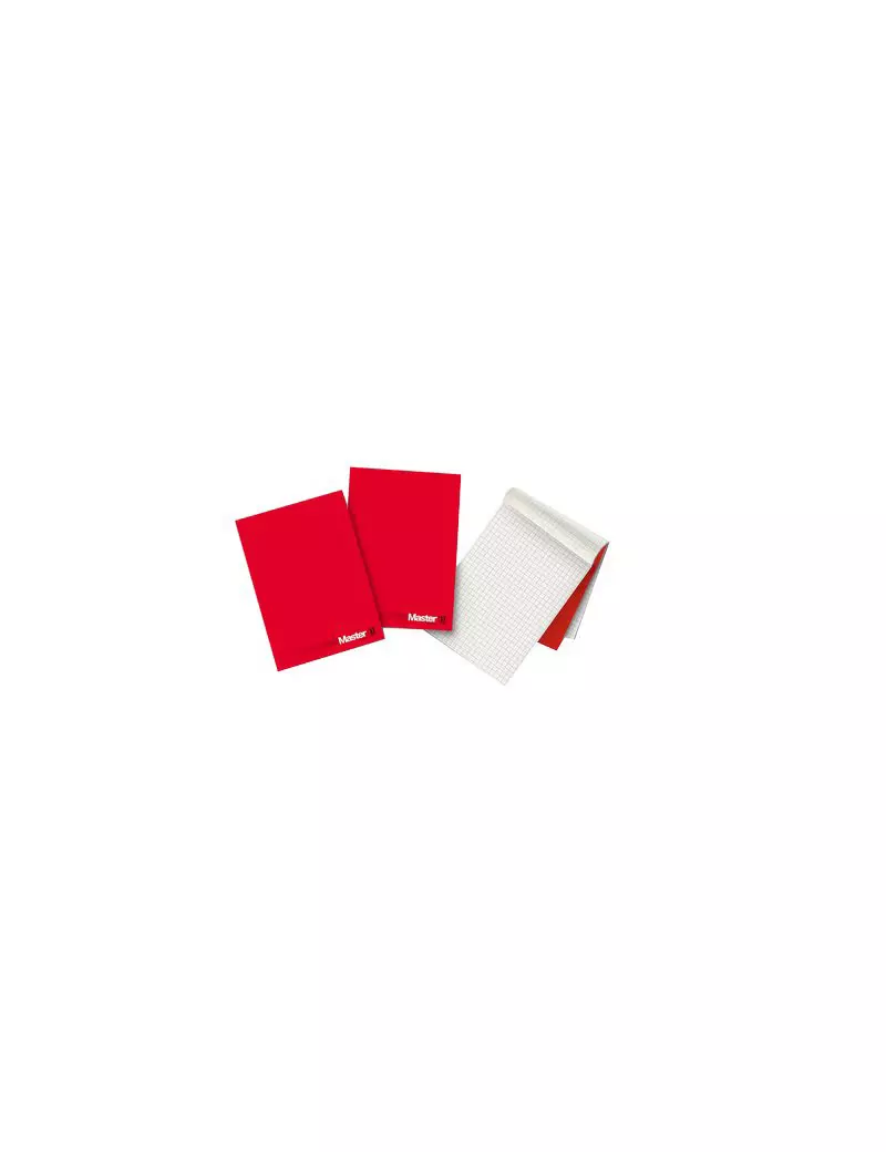 Blocco Collato Master Pigna - A4 - Bianco - 90 Fogli - 0208521BI (Rosso Conf.5)