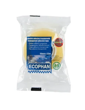Nastro Adesivo Ecophan Eurocel - 19 mm x 33 m - 001416203 (Trasparente Conf. 8)