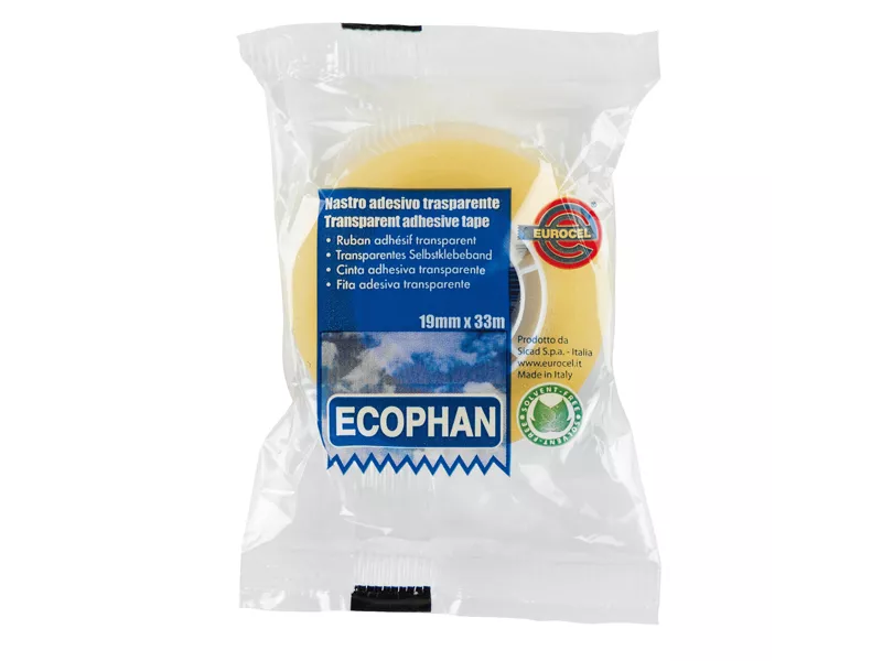 Nastro Adesivo Ecophan Eurocel - 19 mm x 33 m - 001416203 (Trasparente Conf. 8) Nastro Adesivo Ecophan Eurocel - 19 mm x 33 m - 001416203 (Trasparente Conf. 8)