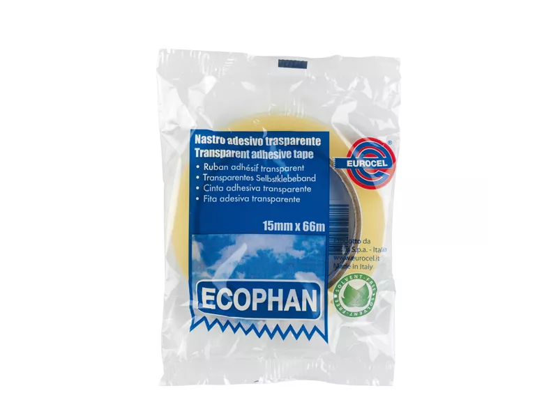 Nastro Adesivo Ecophan Eurocel - 19 mm x 66 m - 001417210 (Trasparente Conf. 8) Nastro Adesivo Ecophan Eurocel - 19 mm x 66 m - 001417210 (Trasparente Conf. 8)