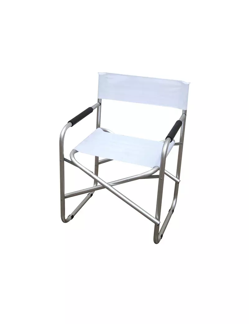 Sedia Pieghevole da Regista Garden Friend - S1622026 (Bianco) Sedia Pieghevole da Regista Garden Friend - S1622026 (Bianco)