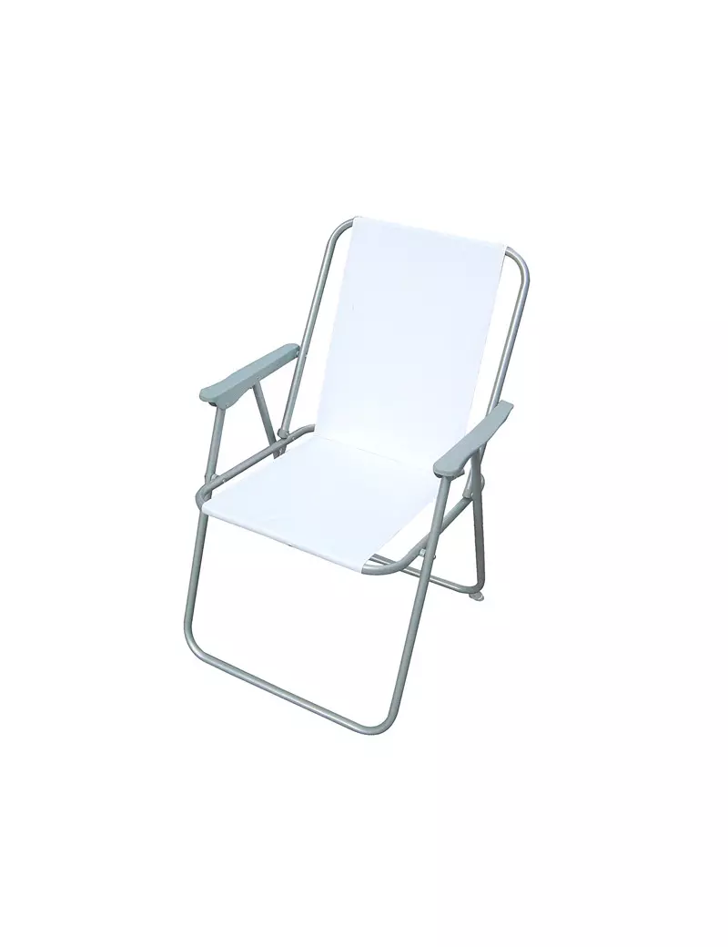 Sedia Pieghevole Relax Garden Friend - S1526011 (Bianco) Sedia Pieghevole Relax Garden Friend - S1526011 (Bianco)