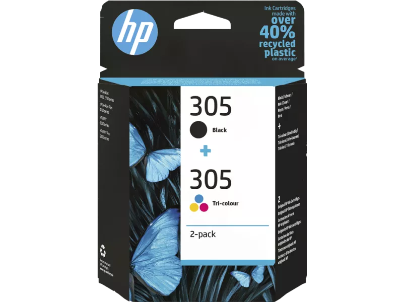 Multipack Cartucce Originali HP 6ZD17AE 305 (Nero e Colori Conf. 2)