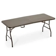 Tavolo Pieghevole in HDPE Garden Friend - 740x76x183 cm - T1714193 (Noce)
