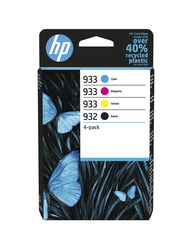 Multipack Cartucce Originali HP 6ZC71AE 932 933 (Nero e Colori Conf. 4) Multipack Cartucce Originali HP 6ZC71AE 932 933 (Nero e Colori Conf. 4)