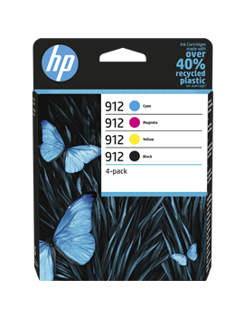 Multipack Cartucce Originali HP 6ZC74AE 912 (Nero e Colori Conf. 4)