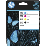 Multipack Cartucce Originali HP 6ZC74AE 912 (Nero e Colori Conf. 4)