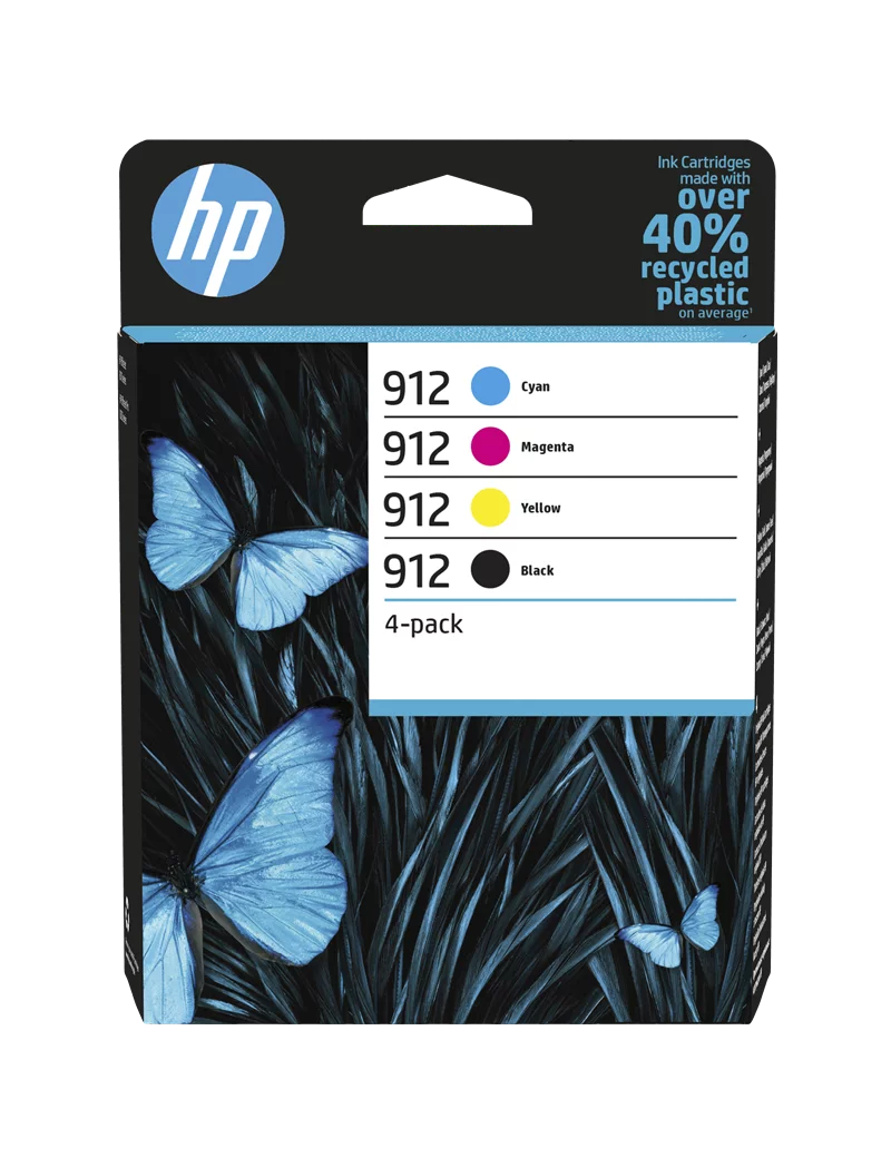 Multipack Cartucce Originali HP 6ZC74AE 912 (Nero e Colori Conf. 4)