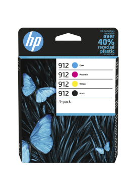 Multipack Cartucce Originali HP 6ZC74AE 912 (Nero e Colori Conf. 4)