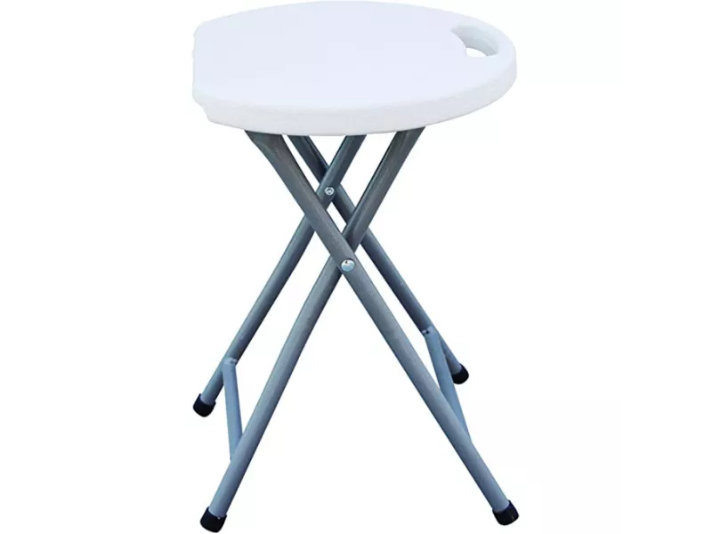 Sgabello Pieghevole in HDPE Garden Friend - 44x30x30 cm - S1714187 (Bianco)