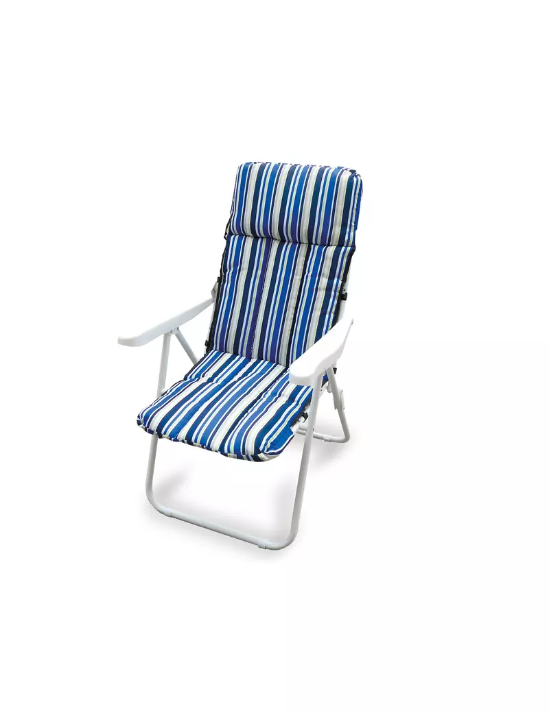 Poltroncina Relax Ischia Garden Friend - P1548102 (Bianco e Blu) Poltroncina Relax Ischia Garden Friend - P1548102 (Bianco e Blu)