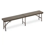 Panca Pieghevole in HDPE Garden Friend - 44x30x183 cm - P1714195 (Noce)