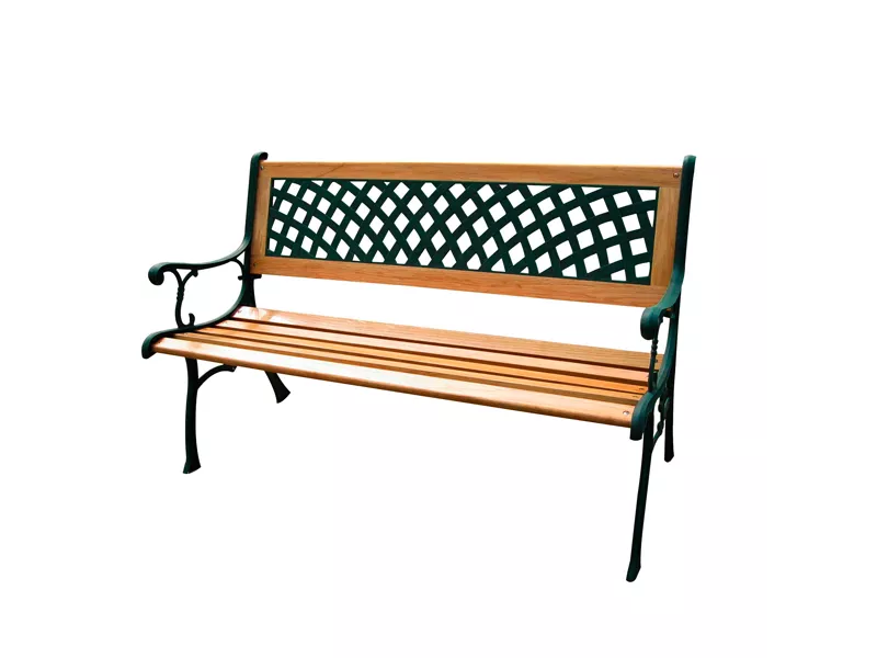 Panca da Giardino Rombo Garden Friend - Acciaio Verniciato - P1283001 (Ghisa e Legno) Panca da Giardino Rombo Garden Friend - Acciaio Verniciato - P1283001 (Ghisa e Legno)