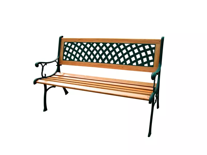 Panca da Giardino Rombo Garden Friend - Acciaio Verniciato - P1283001 (Ghisa e Legno) Panca da Giardino Rombo Garden Friend - Acciaio Verniciato - P1283001 (Ghisa e Legno)