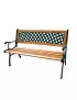 Panca da Giardino Rombo Garden Friend - Acciaio Verniciato - P1283001 (Ghisa e Legno)