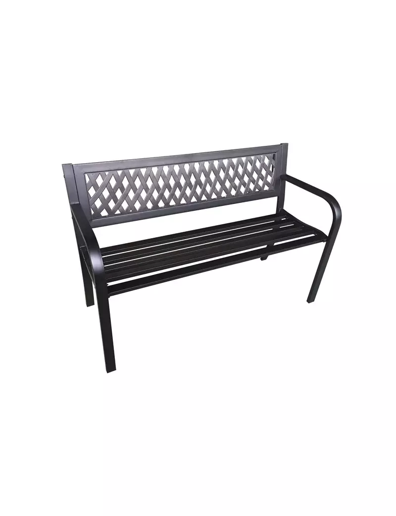 Panca da Giardino Boulevard Garden Friend - Acciaio Verniciato - P1362222 (Nero) Panca da Giardino Boulevard Garden Friend - Acciaio Verniciato - P1362222 (Nero)