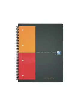 Blocco Spiralato Activebook International Oxford - A4+ - 80 Fogli - 5 mm con Margini - 100104329 (Grigio)