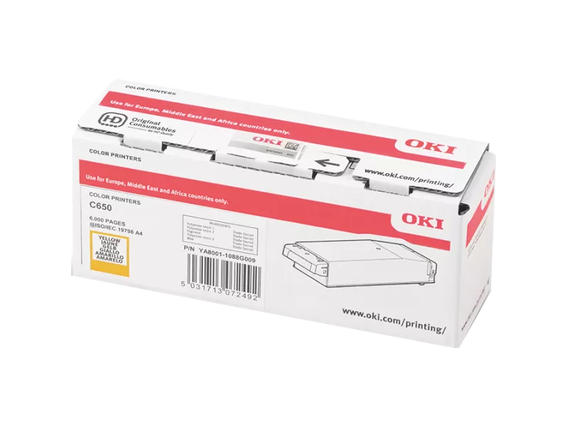 Toner Originale Oki 09006129 (Giallo 6000 pagine)