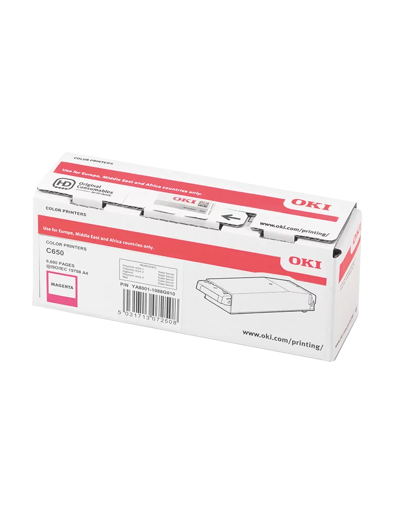 Toner Originale Oki 09006128 (Magenta 6000 pagine) Toner Originale Oki 09006128 (Magenta 6000 pagine)