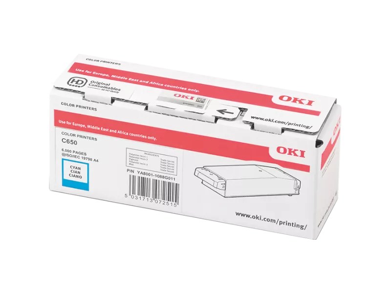 Toner Originale Oki 09006127 (Ciano 6000 pagine)