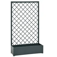 Fioriera con Traliccio in Metallo Verdemax - 8536 (Antracite )