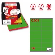 Etichette Adesive Markin - A4 - 105x36 mm - X210C501VE (Verde Conf. 100)