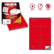 Etichette Adesive Markin - A4 - 105x36 mm - X210C501RO (Rosso Conf. 100)