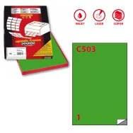 Etichette Adesive Markin - A4 - 210x297 mm - X210C503VE (Verde Conf. 100)