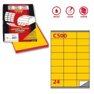 Etichette Adesive Markin - A4 - 70x36 mm - X210C500GI (Giallo Conf. 100)