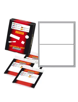 Etichette Adesive Markin - A4 - 115x70 mm - 10053 (Bianco Conf. 10)