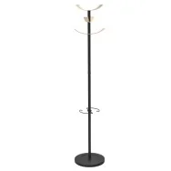 Appendiabiti da Terra Naho Alba - 6 Posti - 175 cm - PMNAHOW BC (Grigio e Legno)