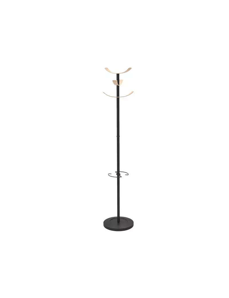 Appendiabiti da Terra Naho Alba - 6 Posti - 175 cm - PMNAHOW BC (Grigio e Legno) Appendiabiti da Terra Naho Alba - 6 Posti - 175 cm - PMNAHOW BC (Grigio e Legno)