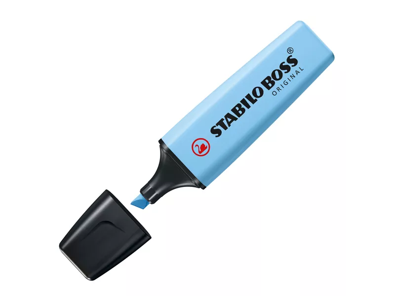 Evidenziatore Boss Pastel Stabilo - 2-5 mm - 70/112 (Azzurro Cielo Conf. 10)