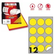 Etichette Adesive Rotonde R310 Markin - Ø60 mm - X210R310F-GI (Giallo Fluo Conf. 100)