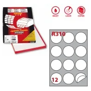 Etichette Adesive Rotonde R310 Markin - Ø60 mm - 210R310 (Bianco Conf. 100)